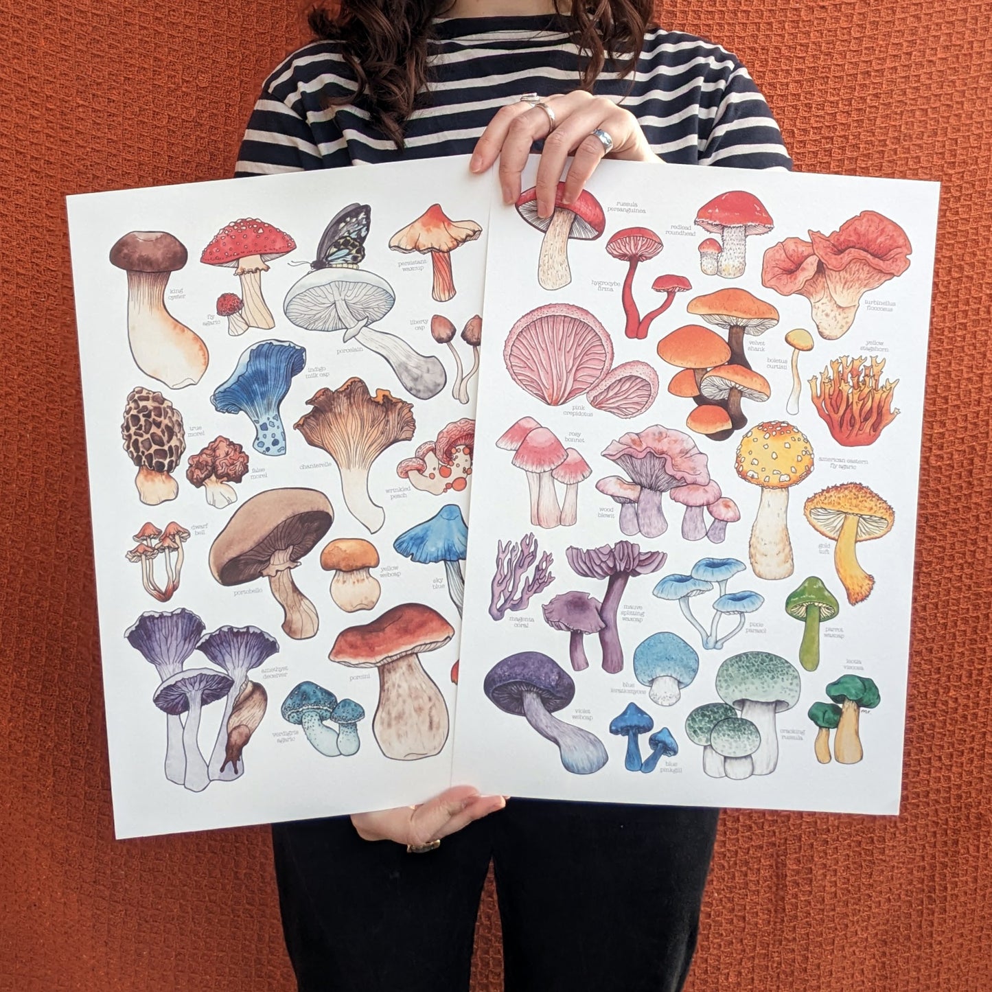 Rainbow Mushroom Print