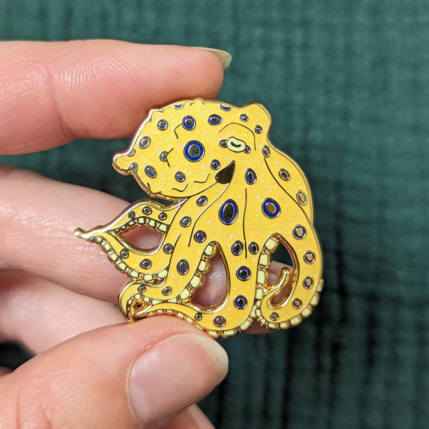 Blue-Ringed Octopus Pin