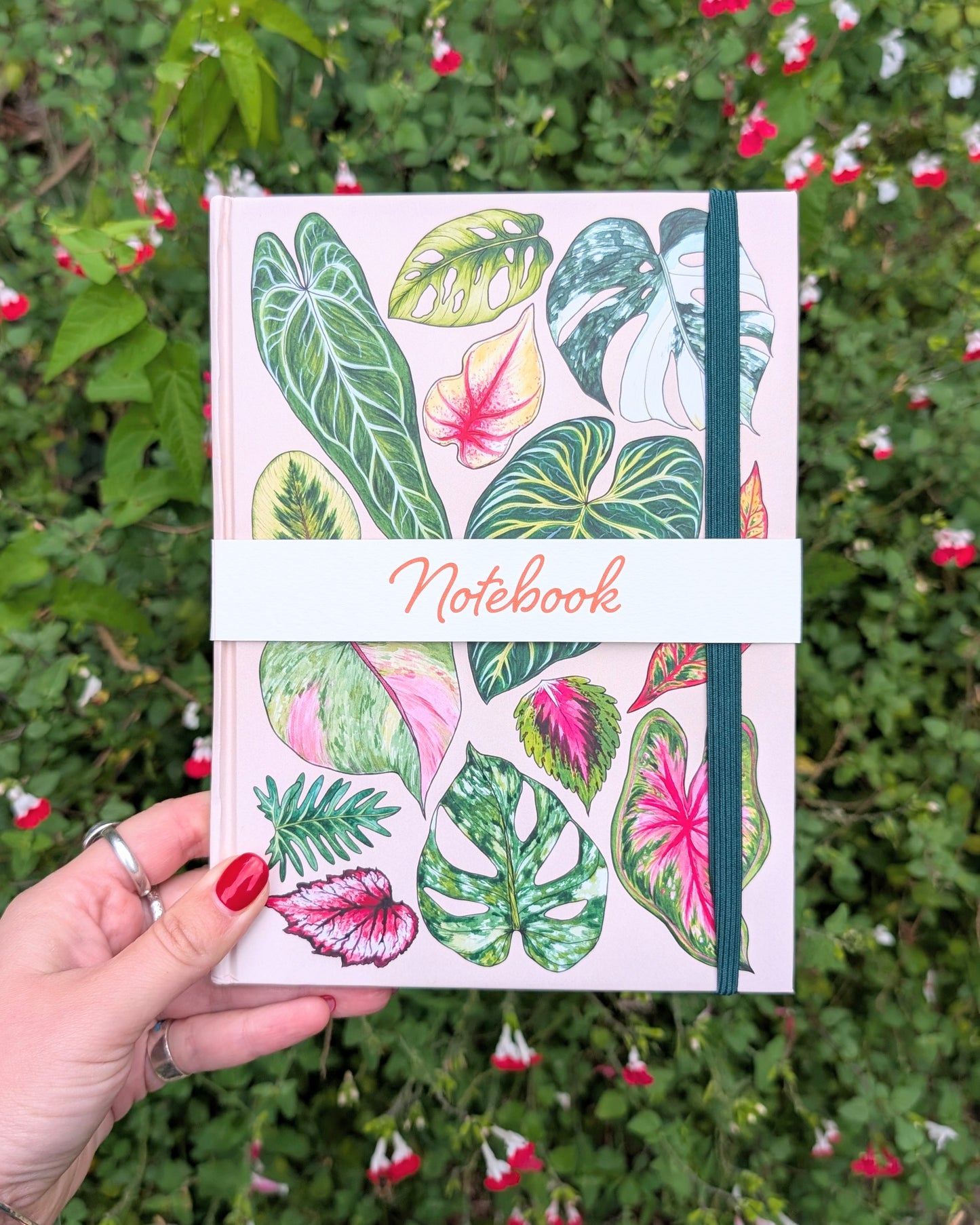 A5 Notebook - Tropical Leaves