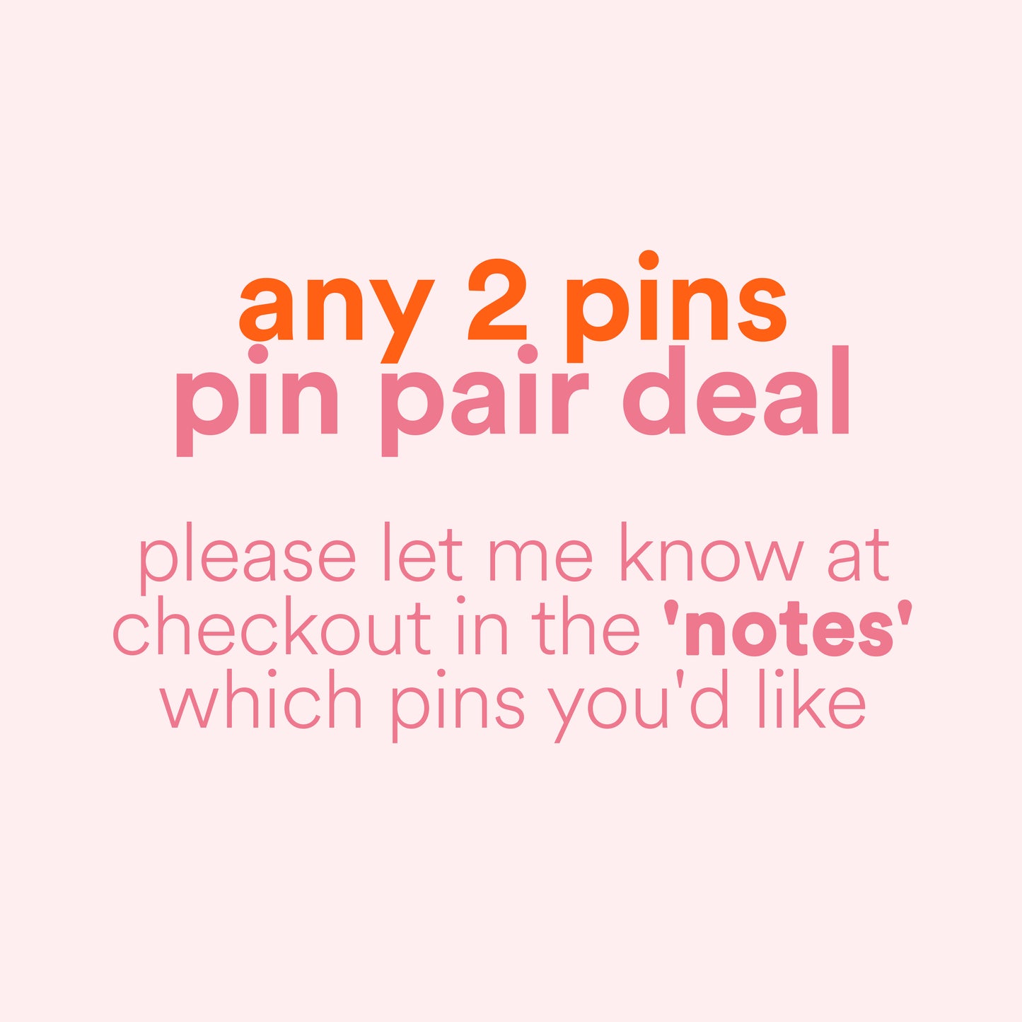 Any 2 Enamel Pins Deal - Pin Pair