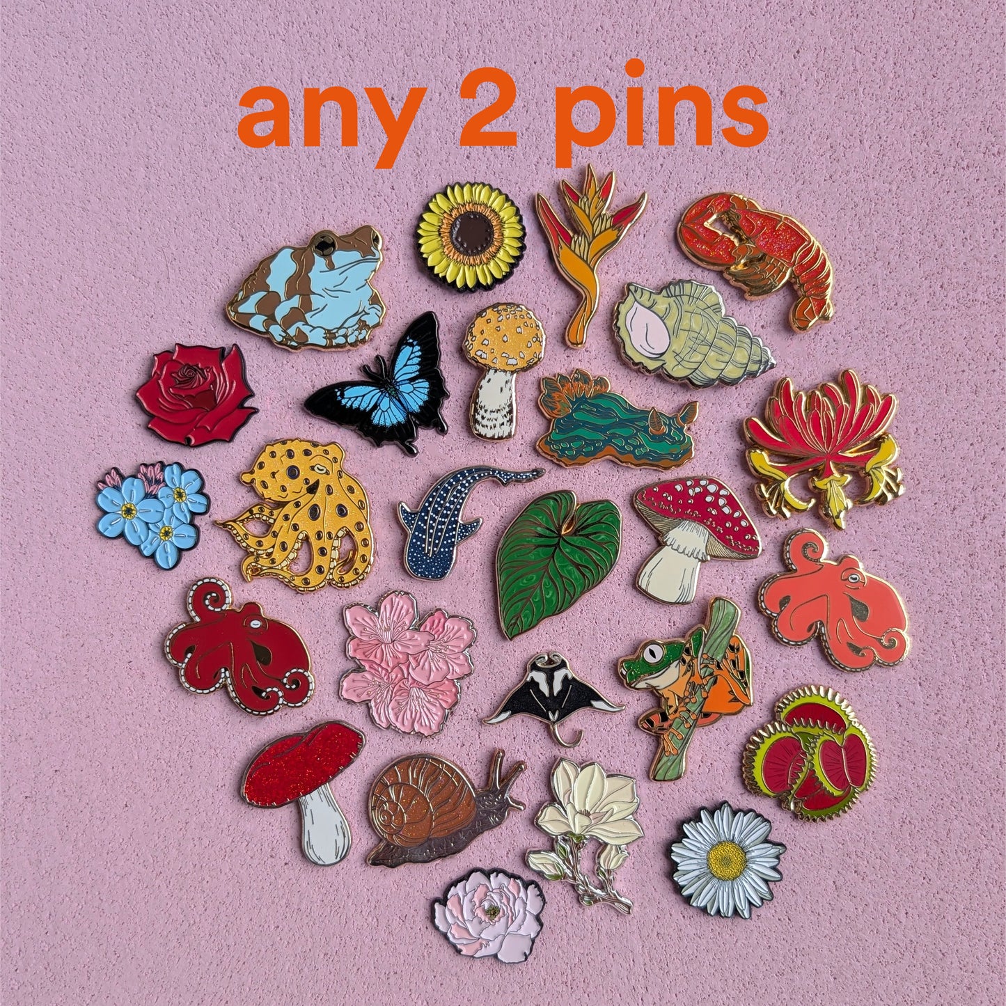 Any 2 Enamel Pins Deal - Pin Pair