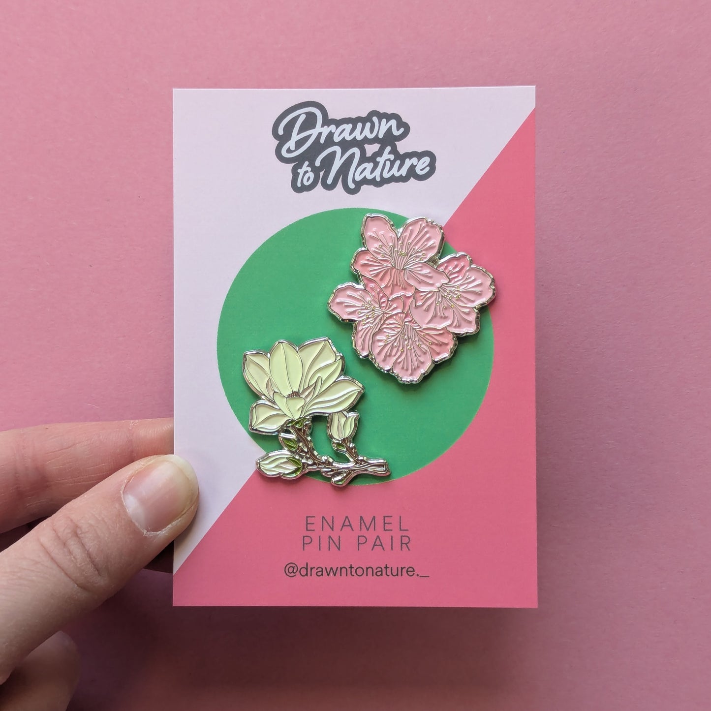 Magnolia Enamel Pin