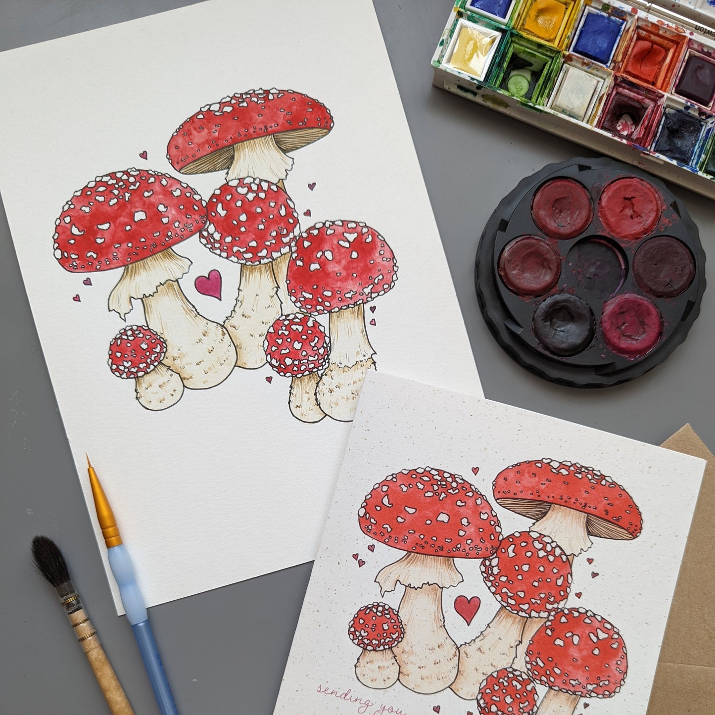 Sending Your Mush Love On Your Birthday Card