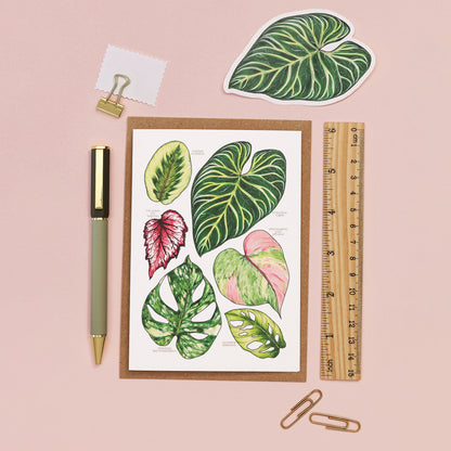 Tropical Leaves Card