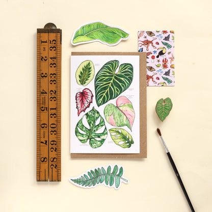 Tropical Leaves Card