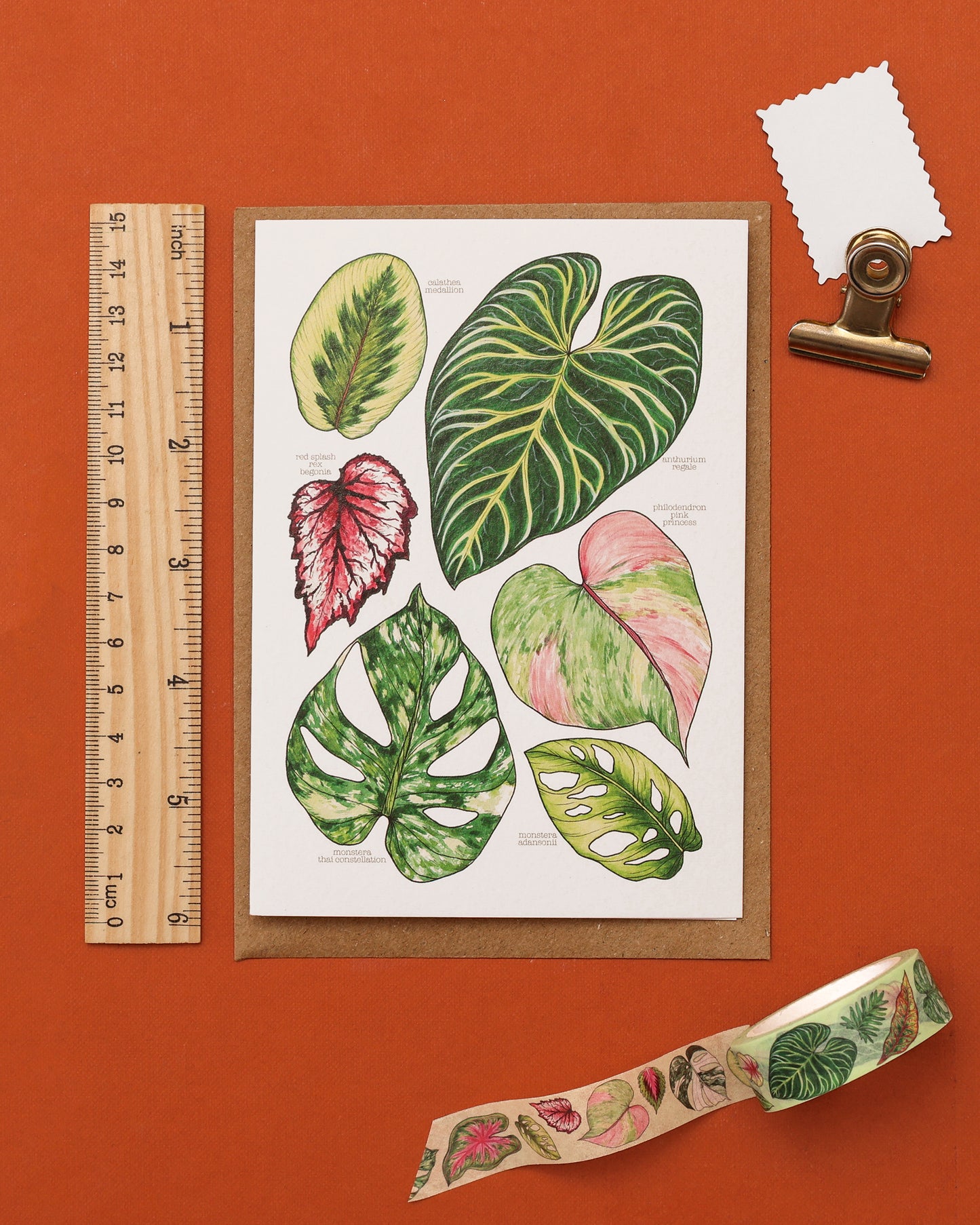Tropical Leaves Card
