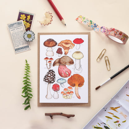 Toxic Mushrooms Card