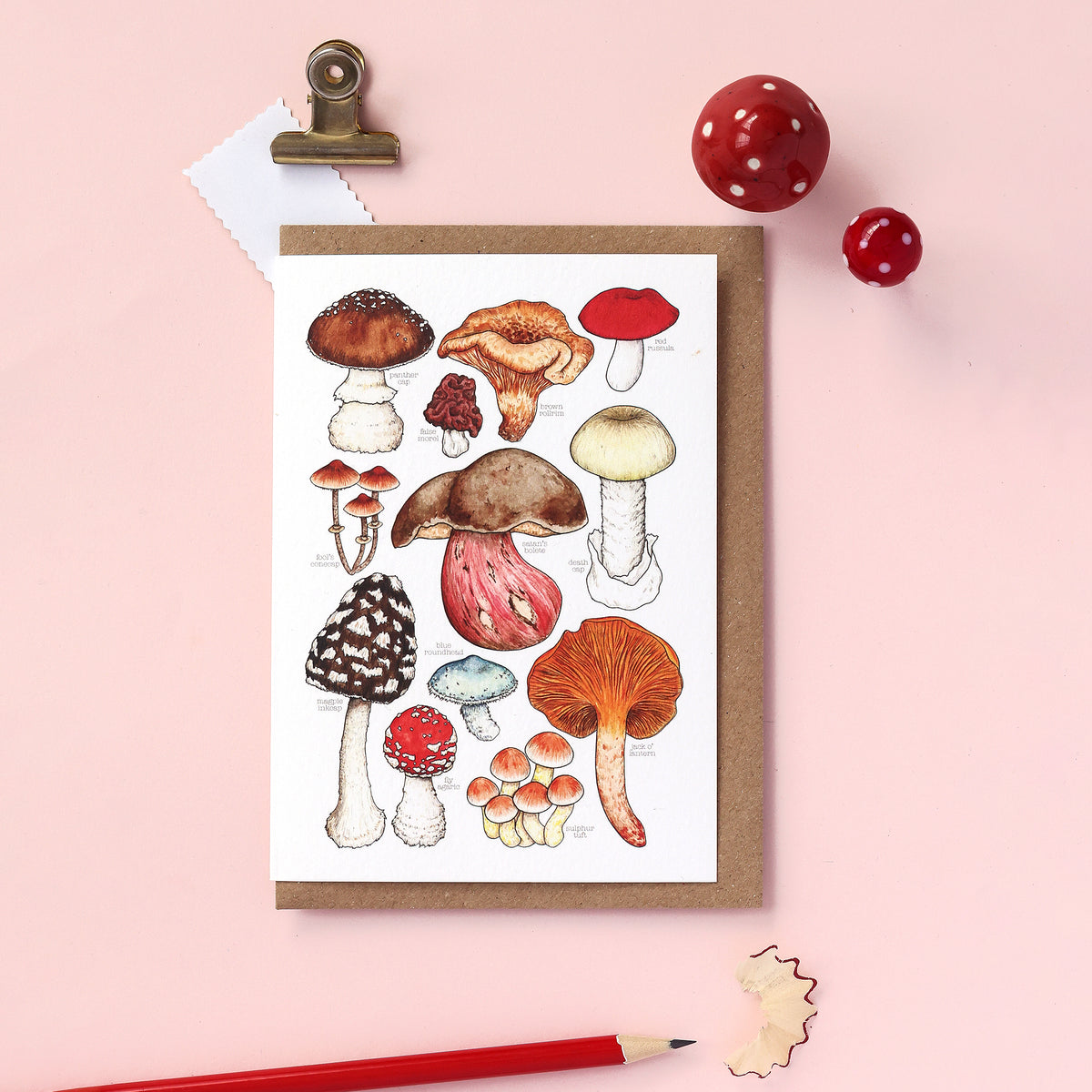 Toxic Mushrooms Card