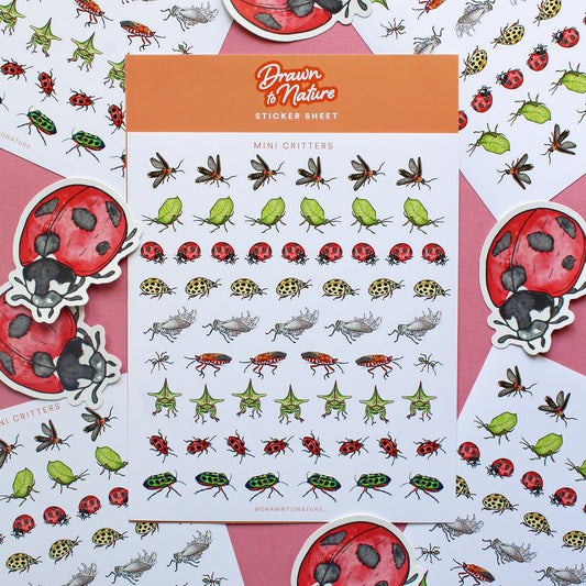 Mini Critters Sticker Sheet