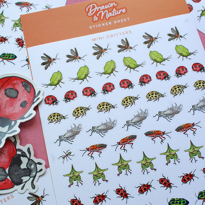 Mini Critters Sticker Sheet