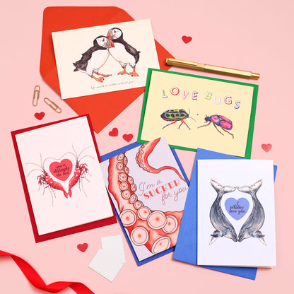Lobster Birthday Card - You Can Be Shellfish