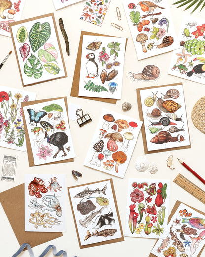 Tropical Leaves Card