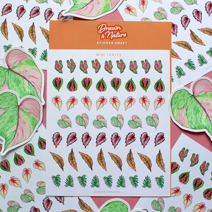 Mini Leaves Sticker Sheet