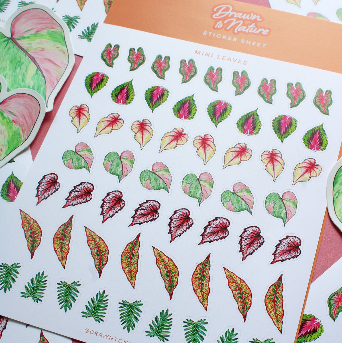 Mini Leaves Sticker Sheet