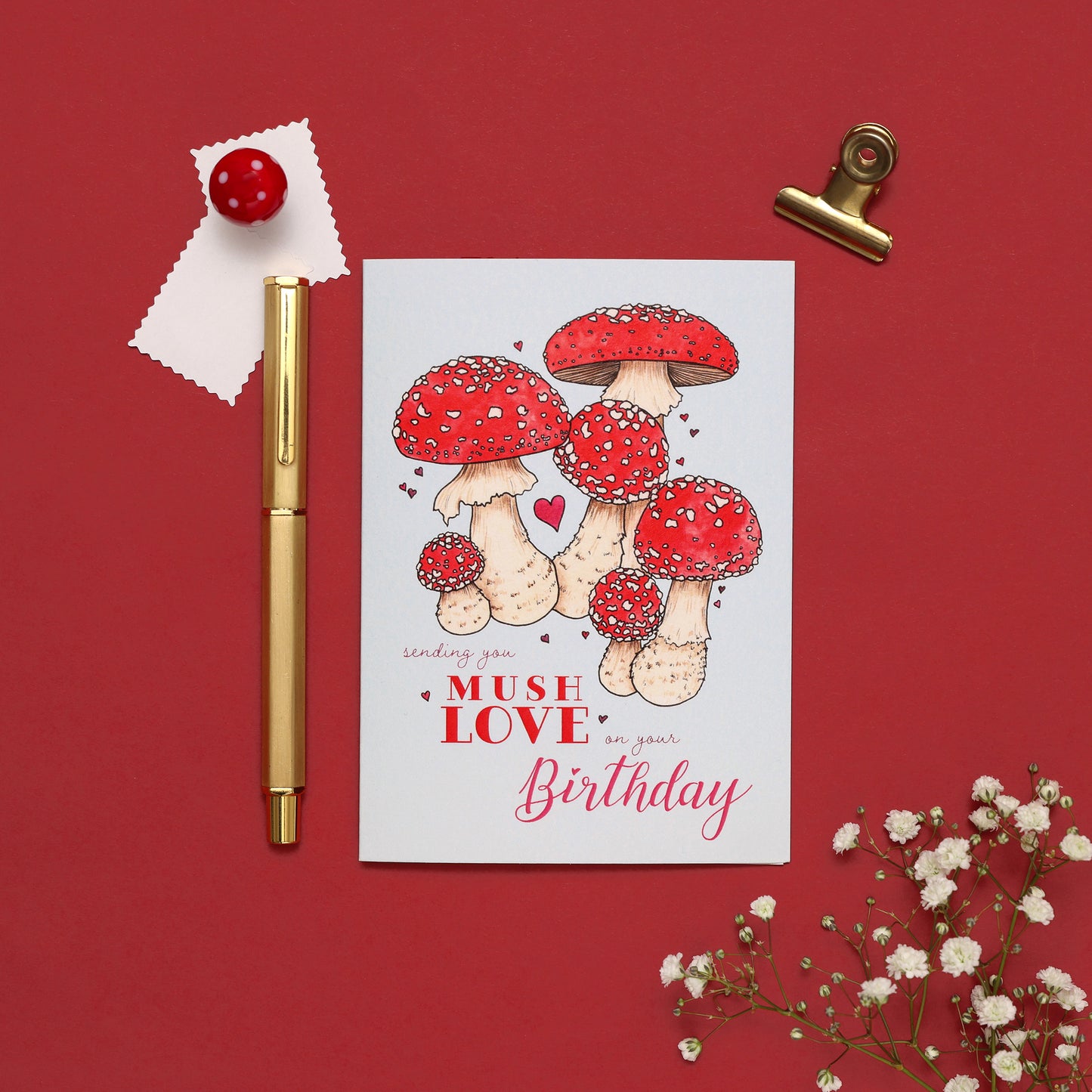 Sending Your Mush Love On Your Birthday Card