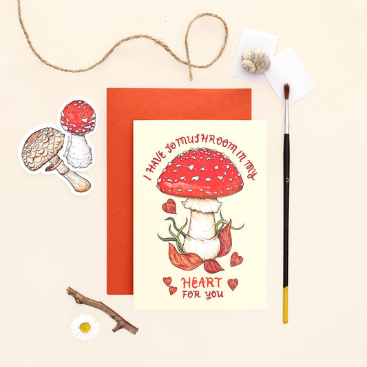 Mushroom in My Heart Card