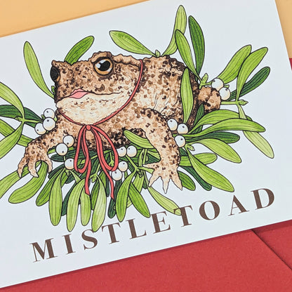 Toad Christmas Card - Mistletoad