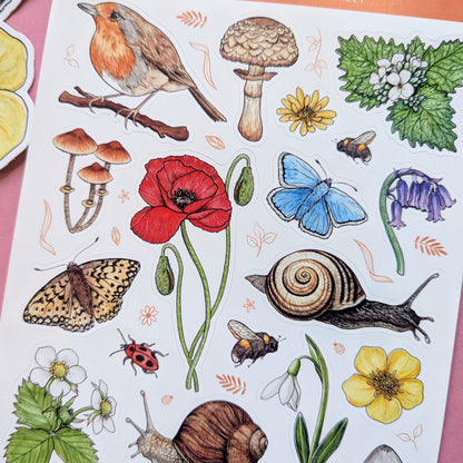 English Garden Sticker Sheet