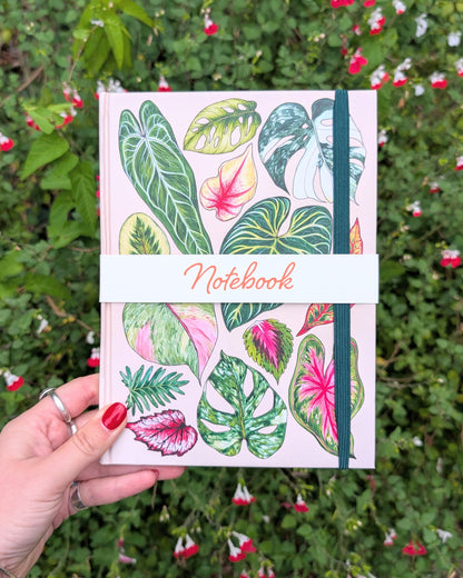 A5 Notebook - Tropical Leaves
