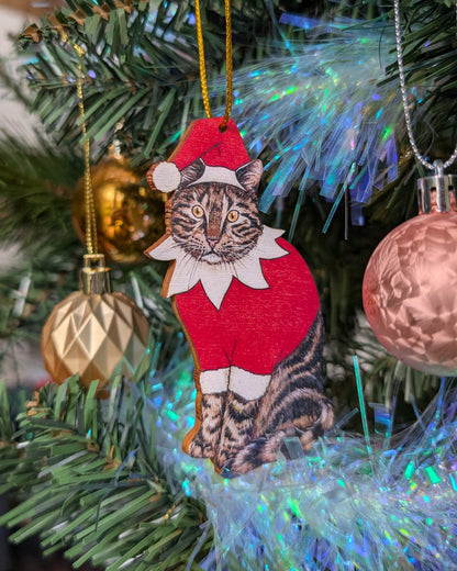 Tabby Cat Tree Decoration
