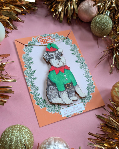 Schnauzer Tree Decoration