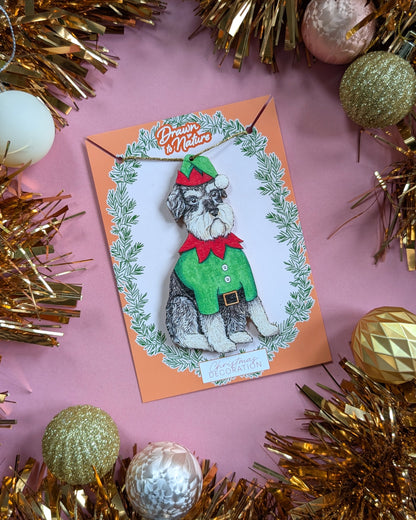 Schnauzer Tree Decoration