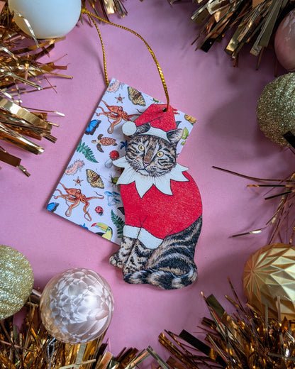 Tabby Cat Tree Decoration
