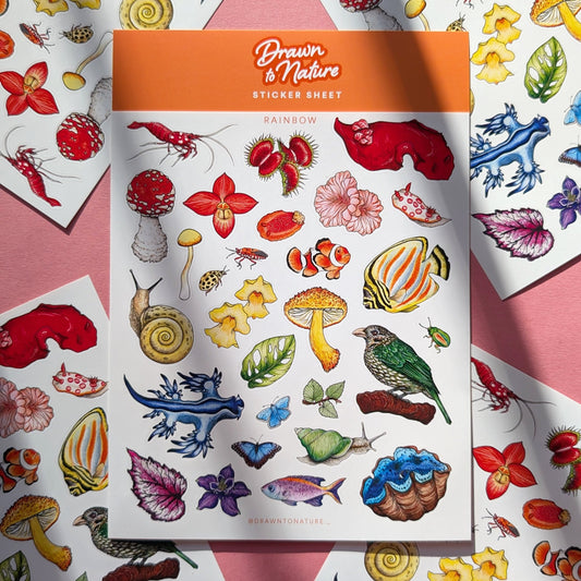 Rainbow Nature Sticker Sheet