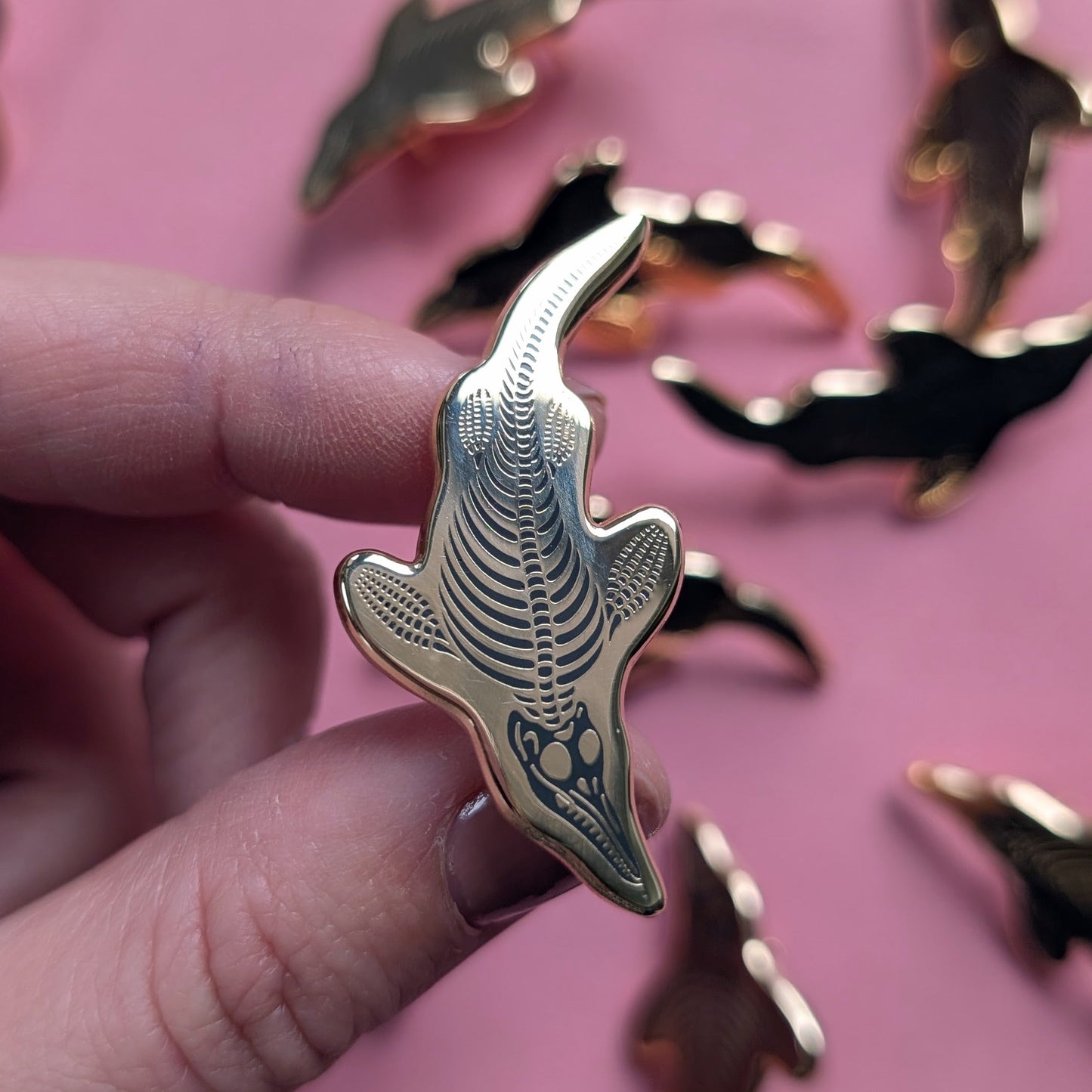 Fossils Enamel Pin Pair