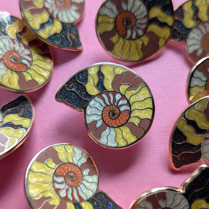 Fossils Enamel Pin Pair
