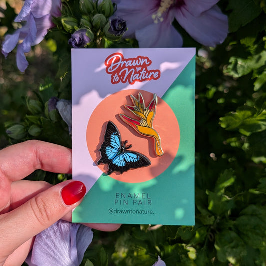 Rainforest Enamel Pin Pair