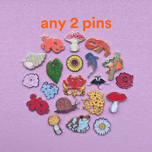 Any 2 Enamel Pins Deal - Pin Pair