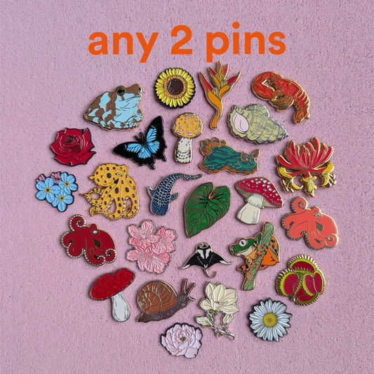 Any 2 Enamel Pins Deal - Pin Pair