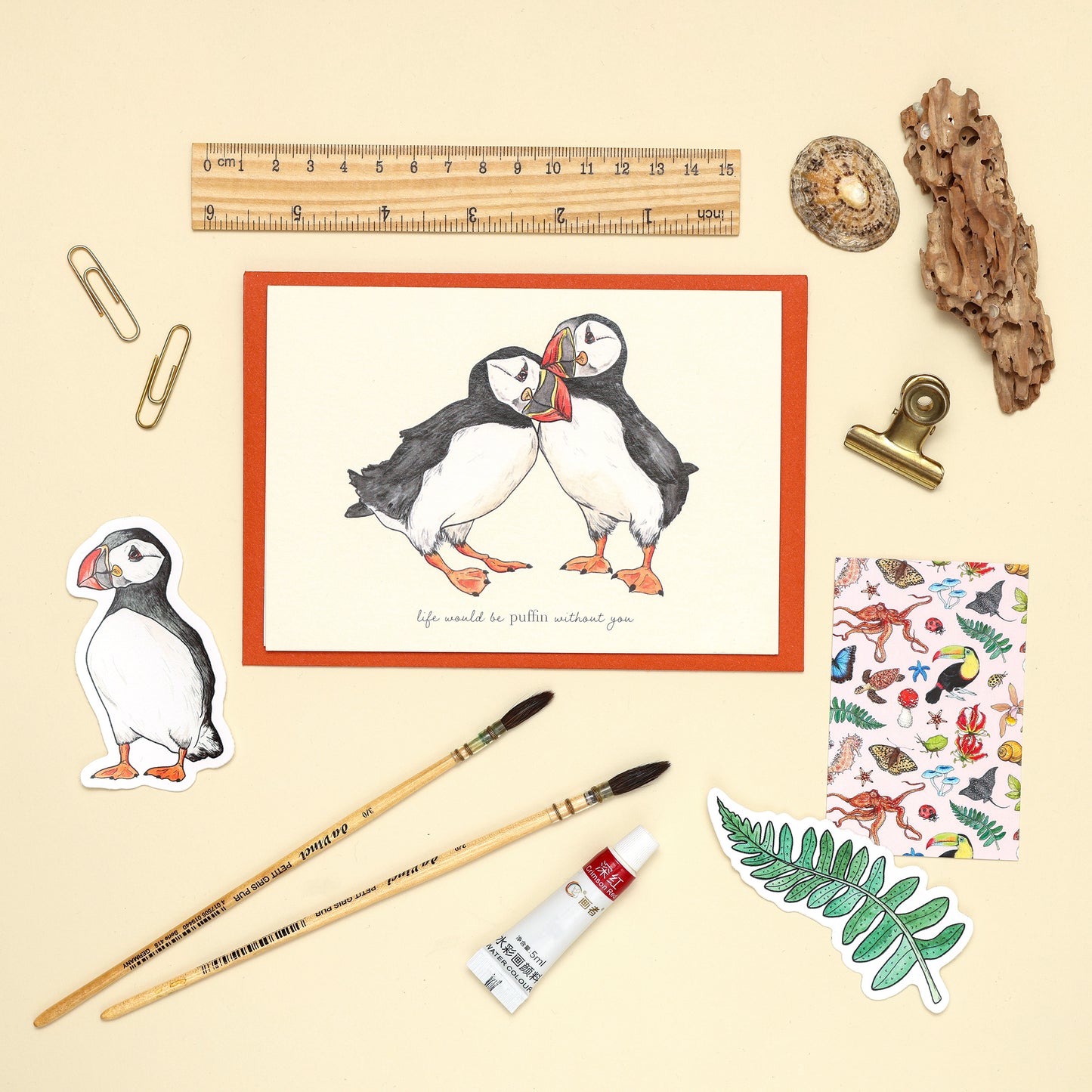 Life Would Be Puffin Without You Card