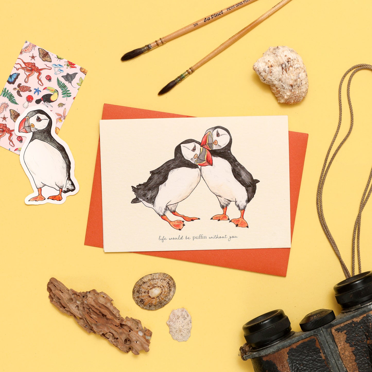 Life Would Be Puffin Without You Card