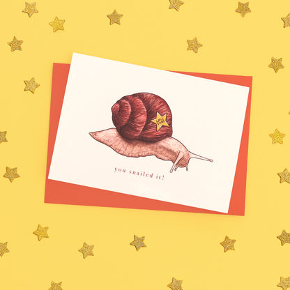 You Snailed It Card
