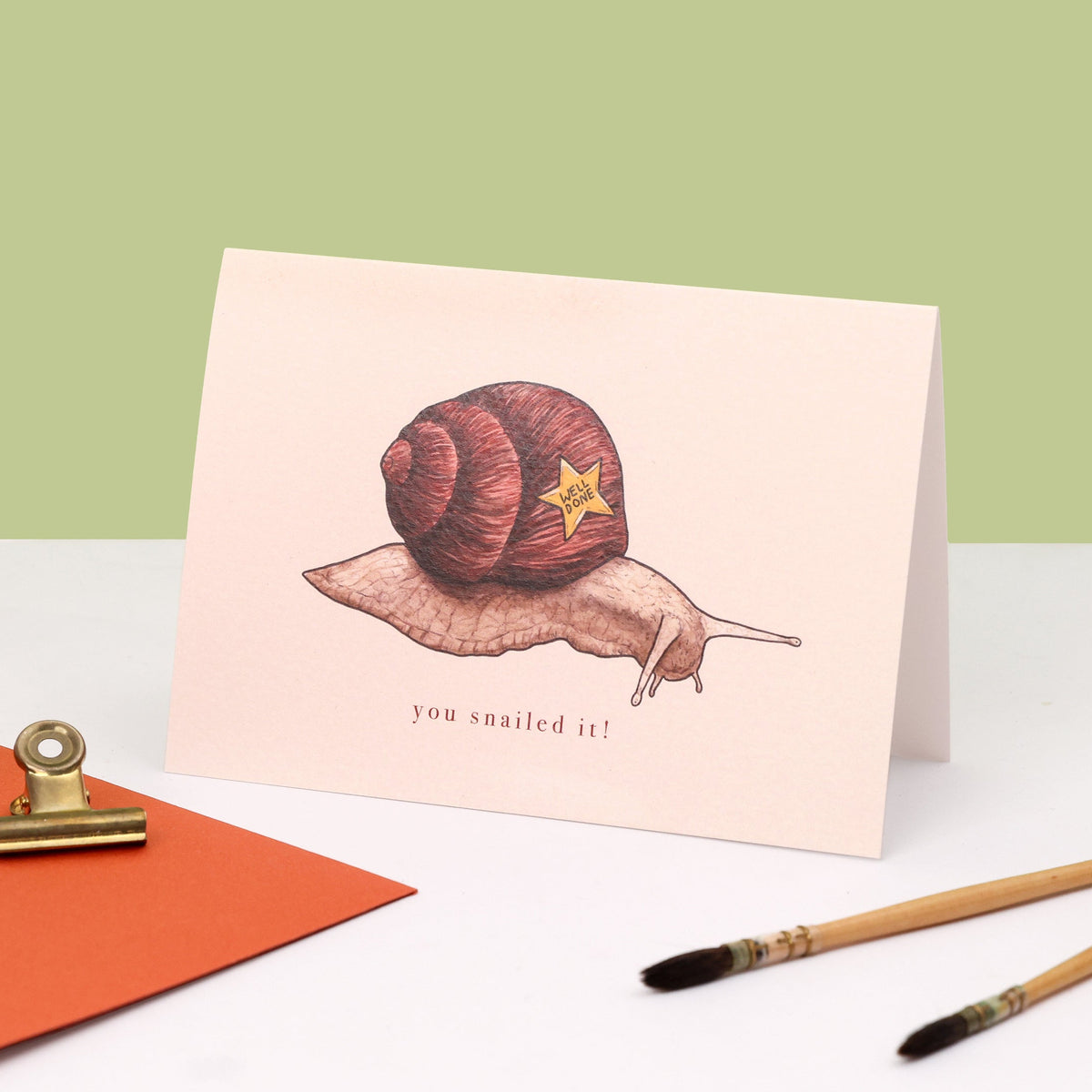 You Snailed It Card – Drawn to Nature