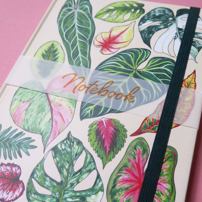 A5 Notebook - Tropical Leaves