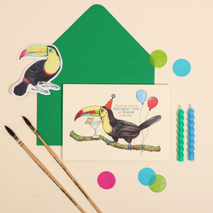 Have As Much Birthday Fun As Toucan Handle Card