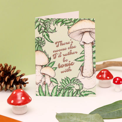 Toxic Mushroom Card - Death Cap Pun Card