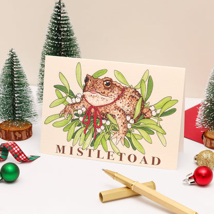 Toad Christmas Card - Mistletoad