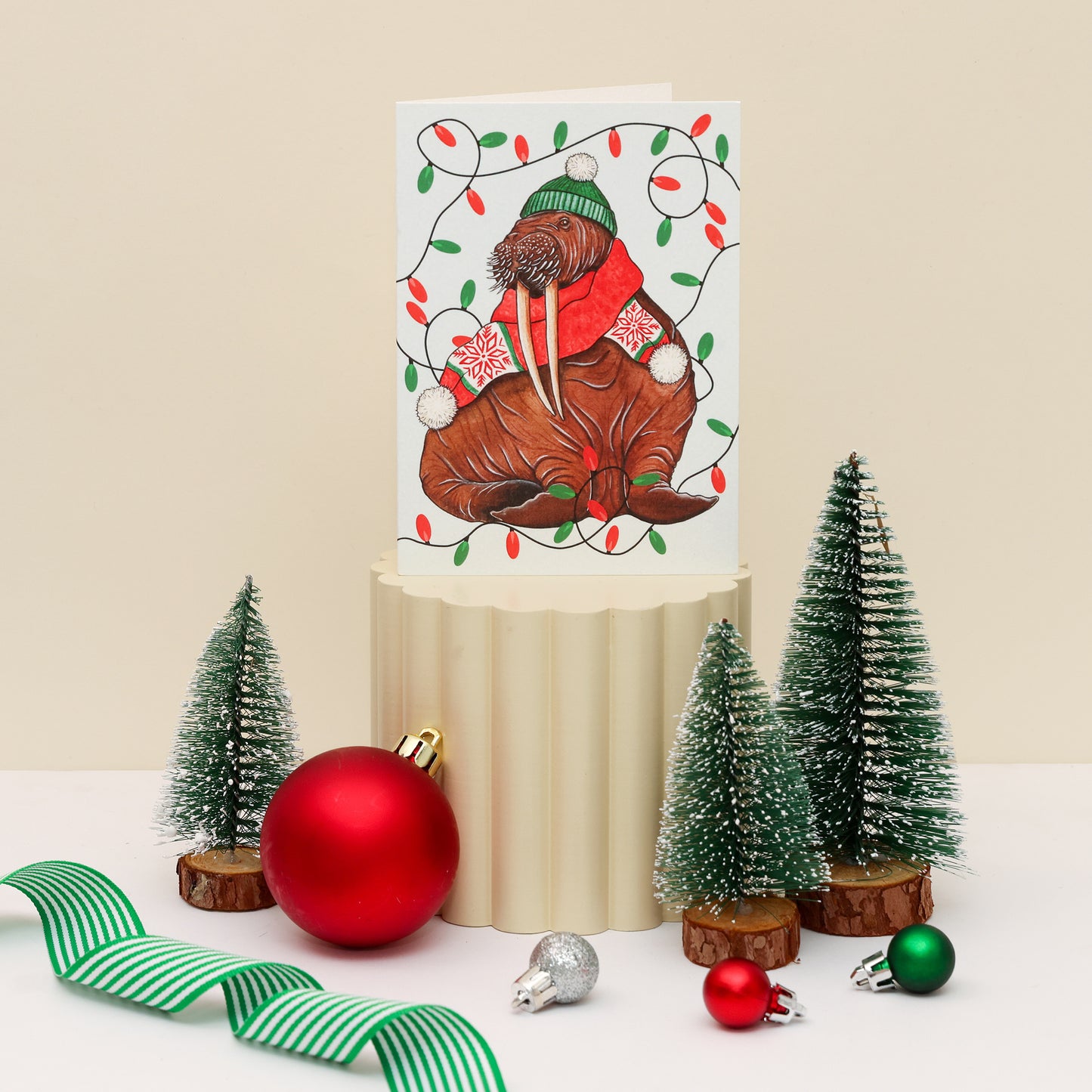 Walrus Christmas Card