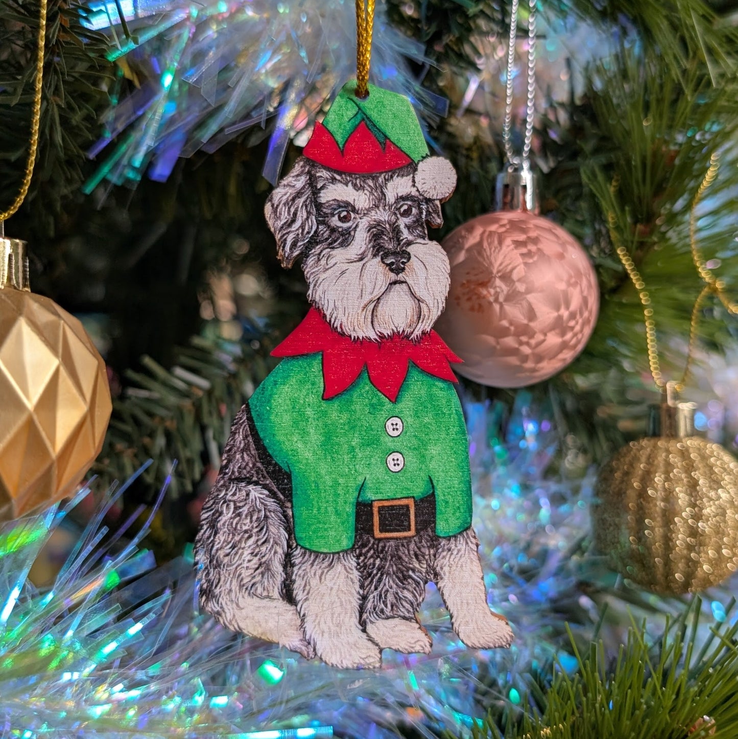 Schnauzer Tree Decoration